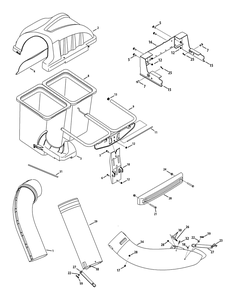 General Assembly Diagram and Parts List for 19A70020 100-OEM Cub Cadet Lawn Tractor